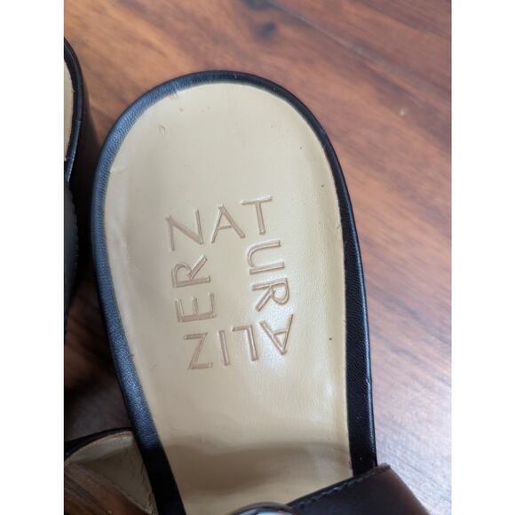 Naturalizer Black Leather Slingback Pointed Toe Low Heel Pumps- Size 7.5 - Picture 2 of 9